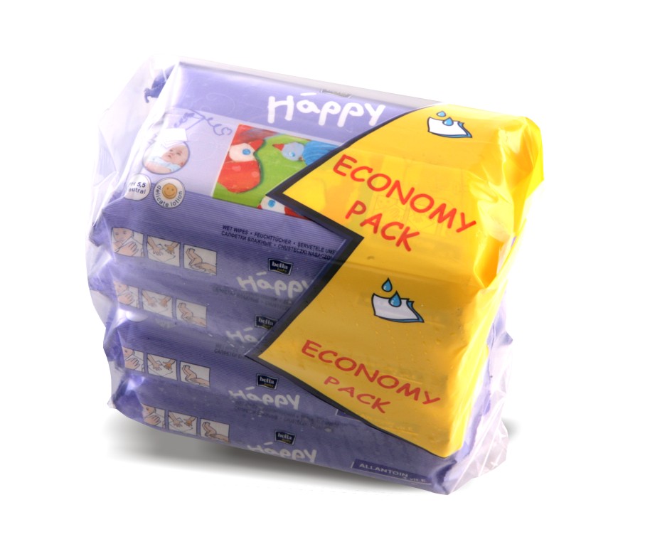 ECONOMY PACK Bella nedves törlőkendő E-vitaminnal és allantoinna ECONOMY PACK Bella nedves törlőkendő E-vitaminnal és allantoinna