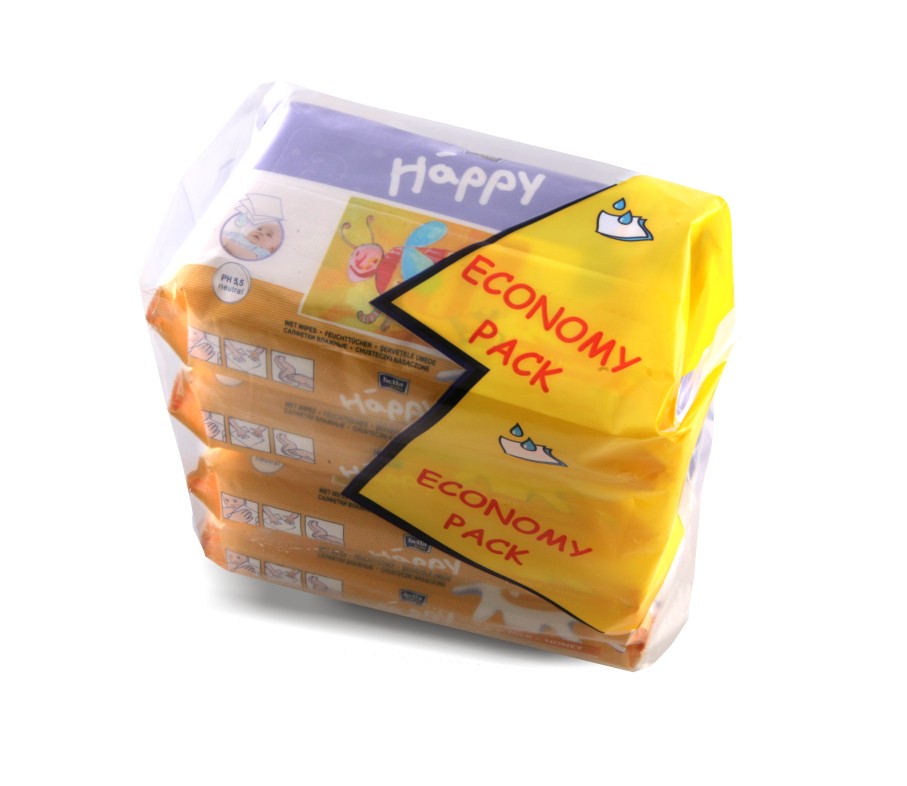 ECONOMY PACK Bella Milk&Honey (Tej&Méz) nedves törlőkendő, 4x64d ECONOMY PACK Bella Milk&Honey (Tej&Méz) nedves törlőkendő, 4x64d