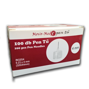 Movo-Med Pen-tű 32G, 4mm, 100db/csomag Movo-Med Pen-tű 32G, 4mm, 100db/csomag