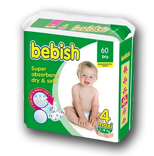 Bebish, maxi, 54db/csomag Bebish, maxi, 54db/csomag