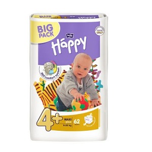 Bella Baby Happy Maxi plusz, 62 db/csomag