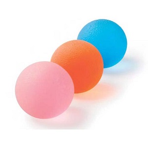 Kézerősítő labda, Qmed, extra lágy (rózsaszín), 1db