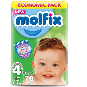 Molfix Maxi+ (4+), 70 db Molfix Maxi+ (4+), 70 db