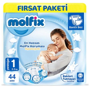 Molfix Újszülött (1), 50 db/csomag Molfix Újszülött (1), 50 db/csomag