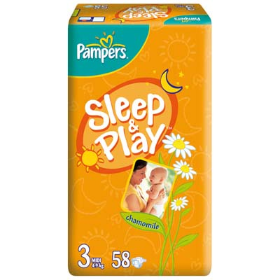 Pampers Midi, Sleep&Play, 58 db/csomag Pampers Midi, Sleep&Play, 58 db/csomag