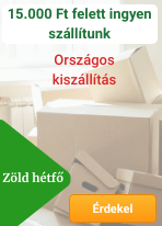 INGYEN SZÁLLÍTÁSI NAP - nálunk is 2020-ban minden hónap első hétfőjén ingyen szállítunk/postázunk minden 9.999 Ft-ot meghaladó rendelést! INGYEN SZÁLLÍTÁSI NAP - nálunk is 2020-ban minden hónap első hétfőjén ingyen szállítunk/postázunk minden 9.999 Ft-ot meghaladó rendelést!